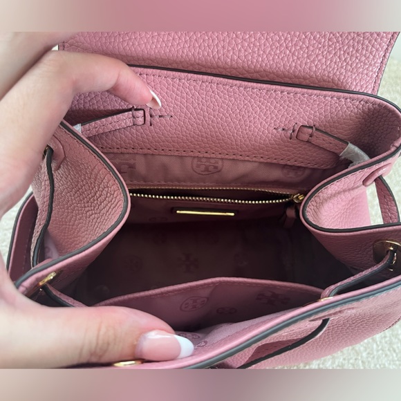 Tory Burch Thea Mini Backpack in Pink Magnolia - NWT - Picture 3 of 8